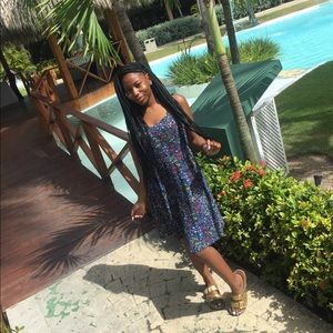 Floral Navy Blue Old Navy Dress